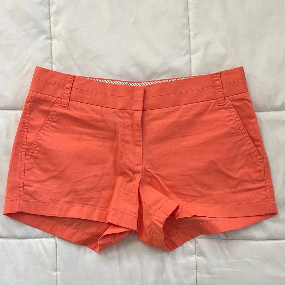 J.Crew 3" Stretch Chino Shorts Women's Size 4 Salmon